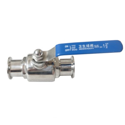 Food Grade Manual 2-way Straight Ball Valve with Clamp End