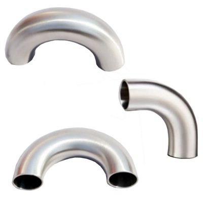 sanitary SS304 180 Degree elbow tube fitting U Bends