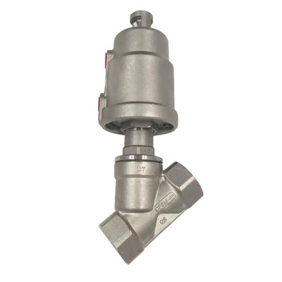 SS304/SS316 Pneumatic Angle Seat Valve